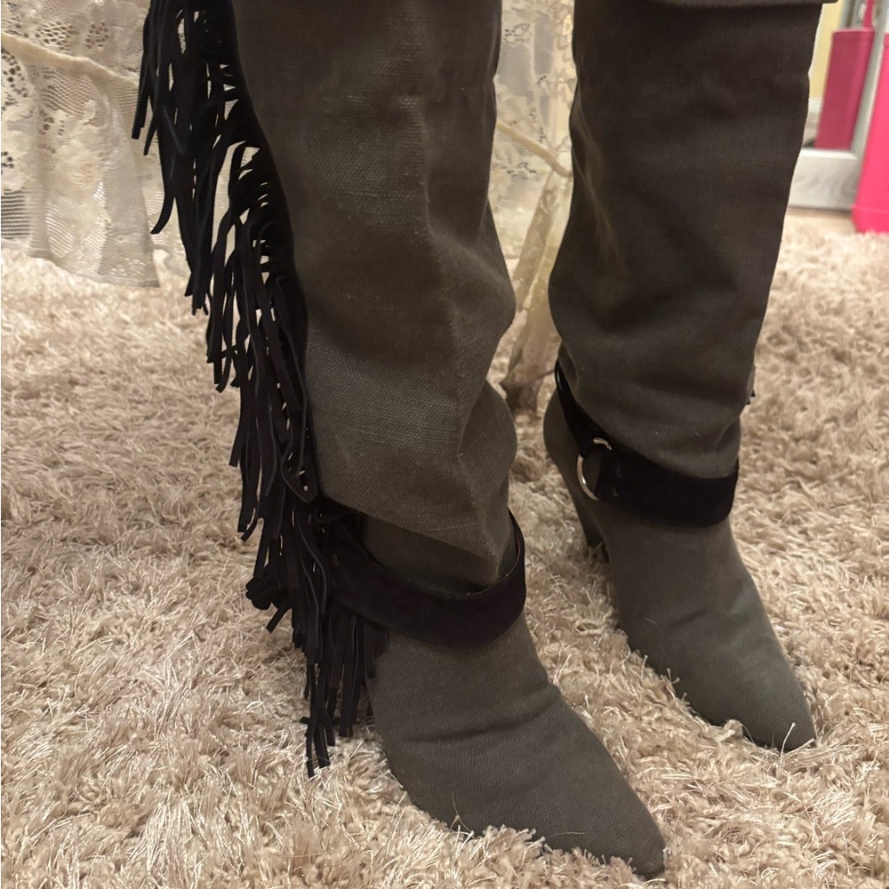 Isabel Marant Fringe Heeled Boots